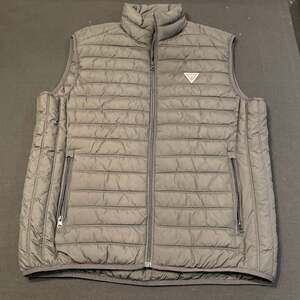 Guess Mens Nylon Puffer Vest Jacket Black sz XL